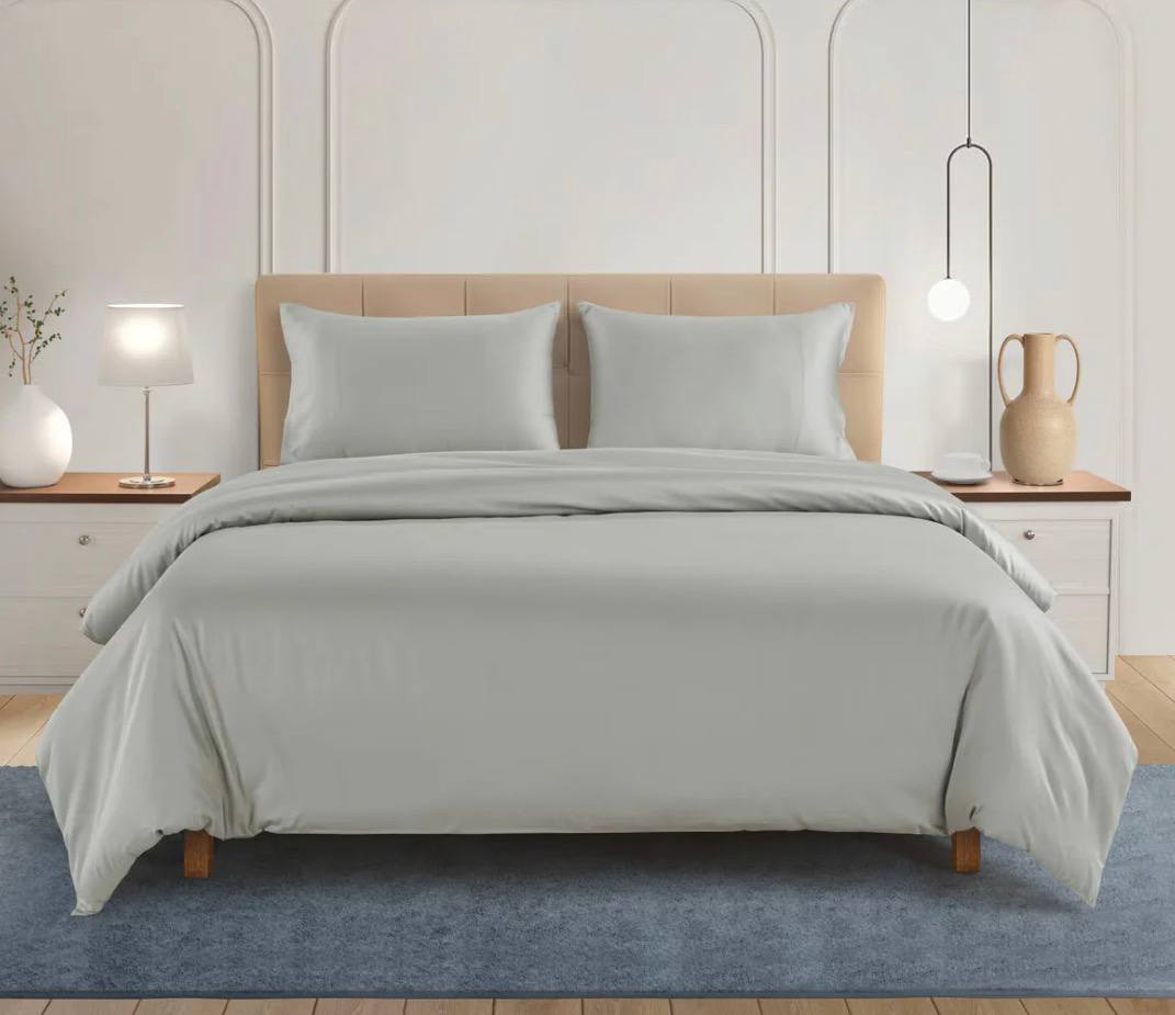 Welhome 500 Thread Count Lyocell Cotton Blend Duvet Set 3 Colours Double King