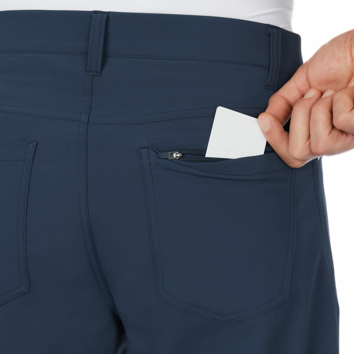 Kirkland Signature Men's Performance Chino Trousers 5 Pocket Various Sizes Navy
