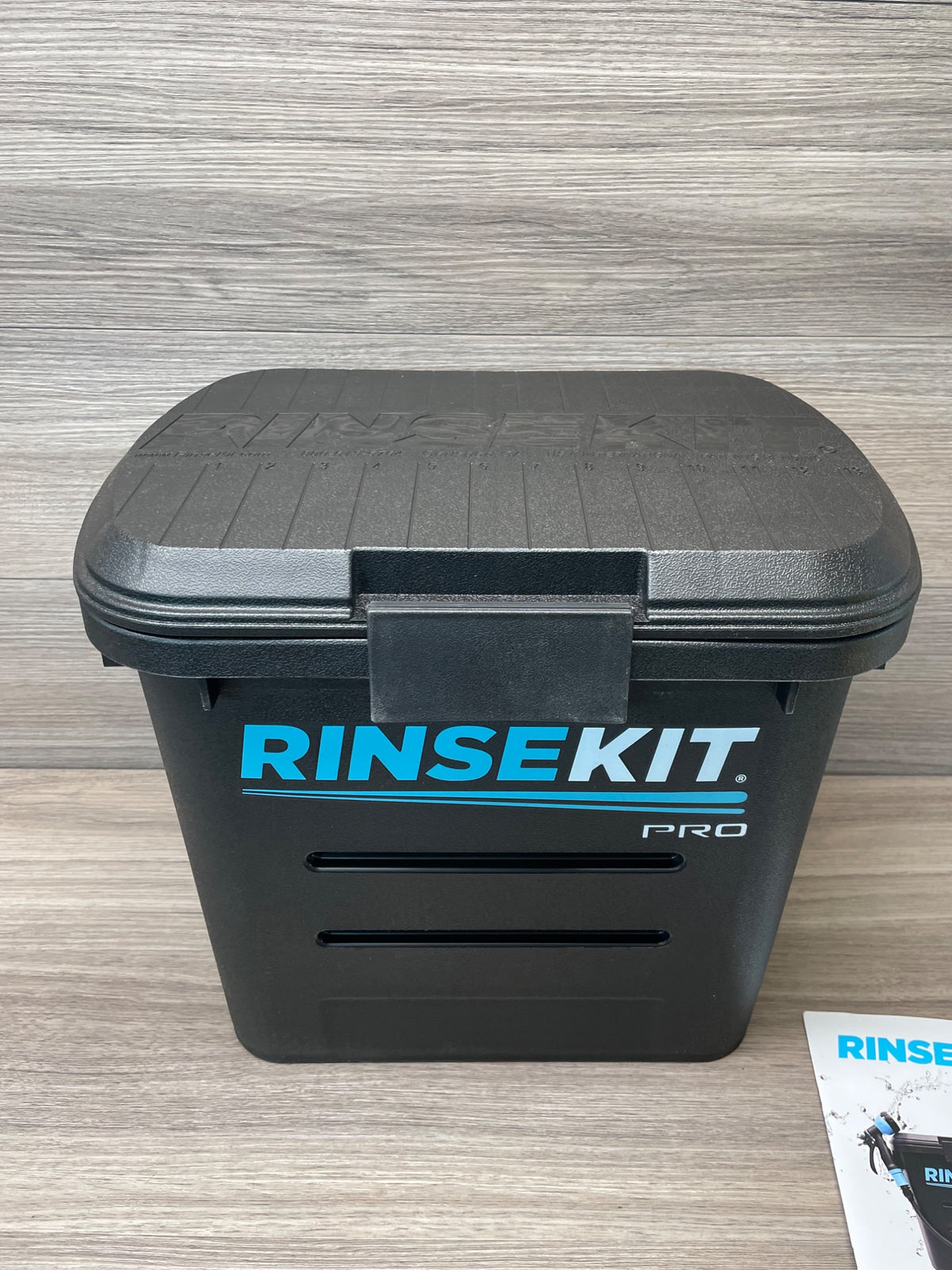 RinseKit Pro Portable Shower 13.2L Battery Powered 50 PSI 5 Spray Settings