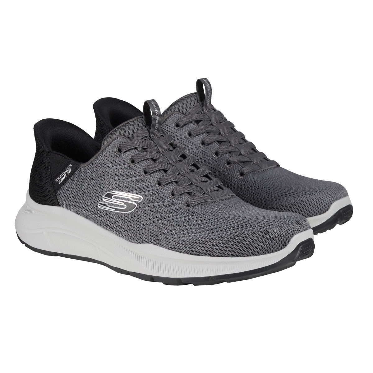 Skechers Equalizer 5.0 Swift Fit Mens Running Trainers Black Charcoal Size 7-12