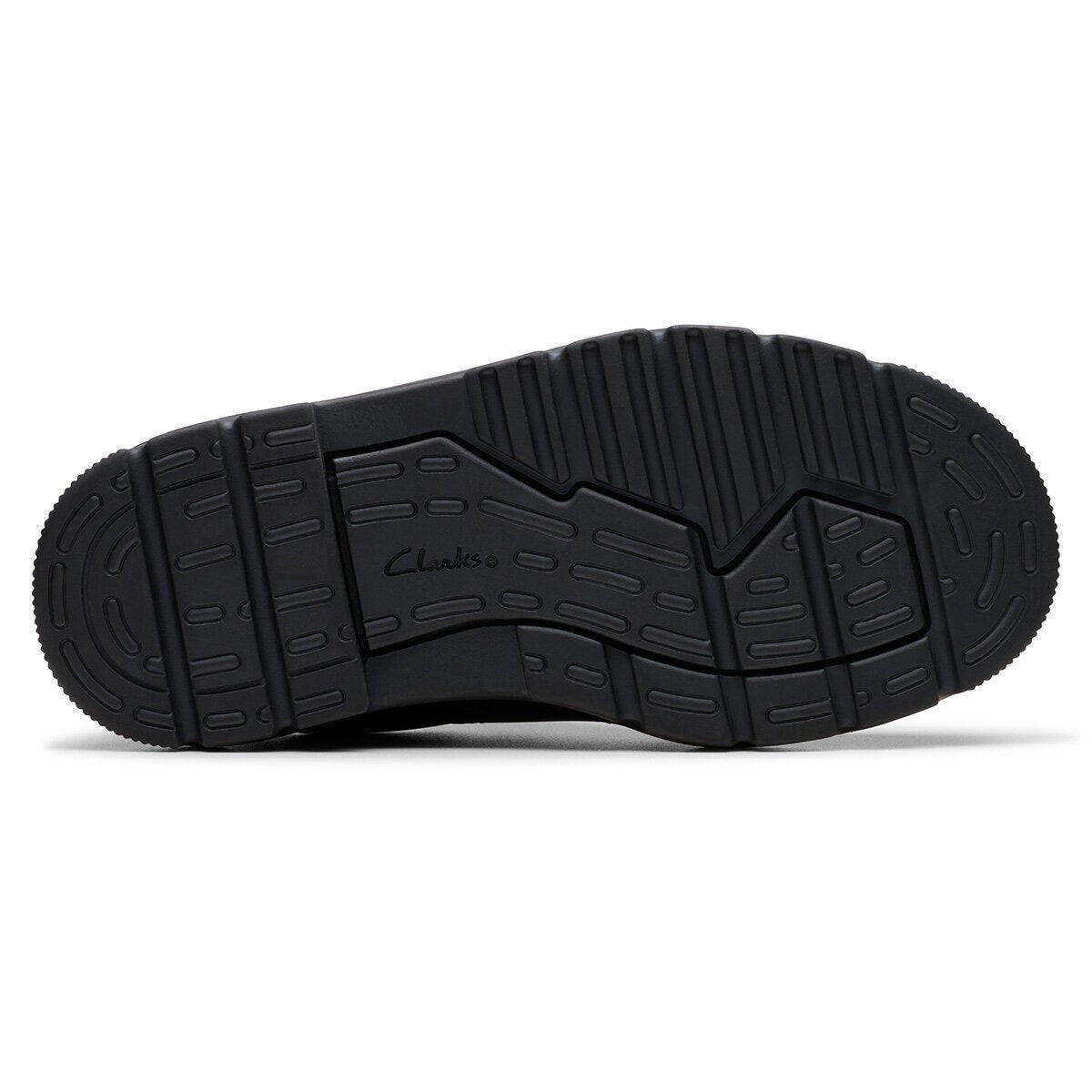 Clarks Kids Lorcam Edge Black Leather School Shoes Boys Girls Junior size 10