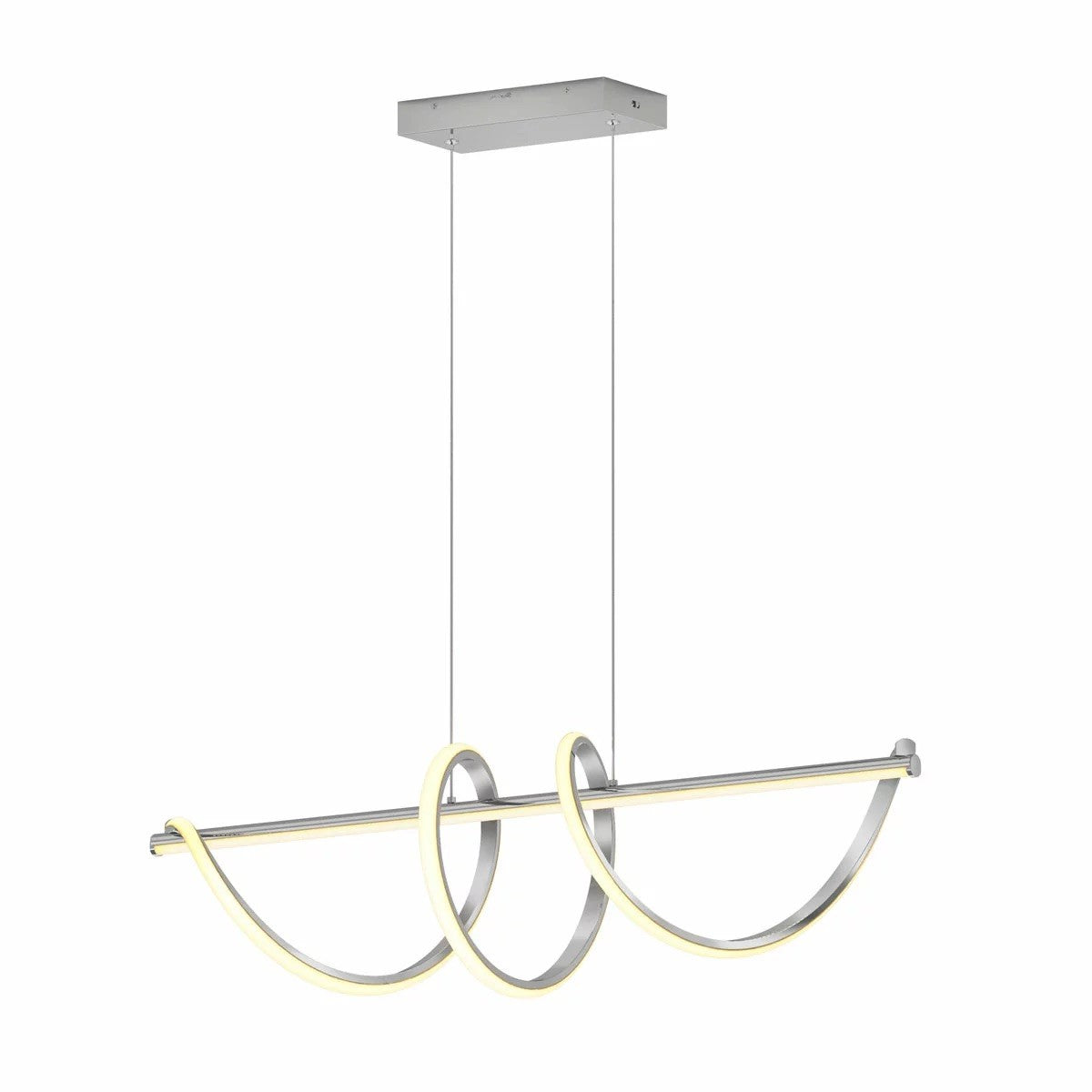 Artika Coda modern LED pendant light chrome
