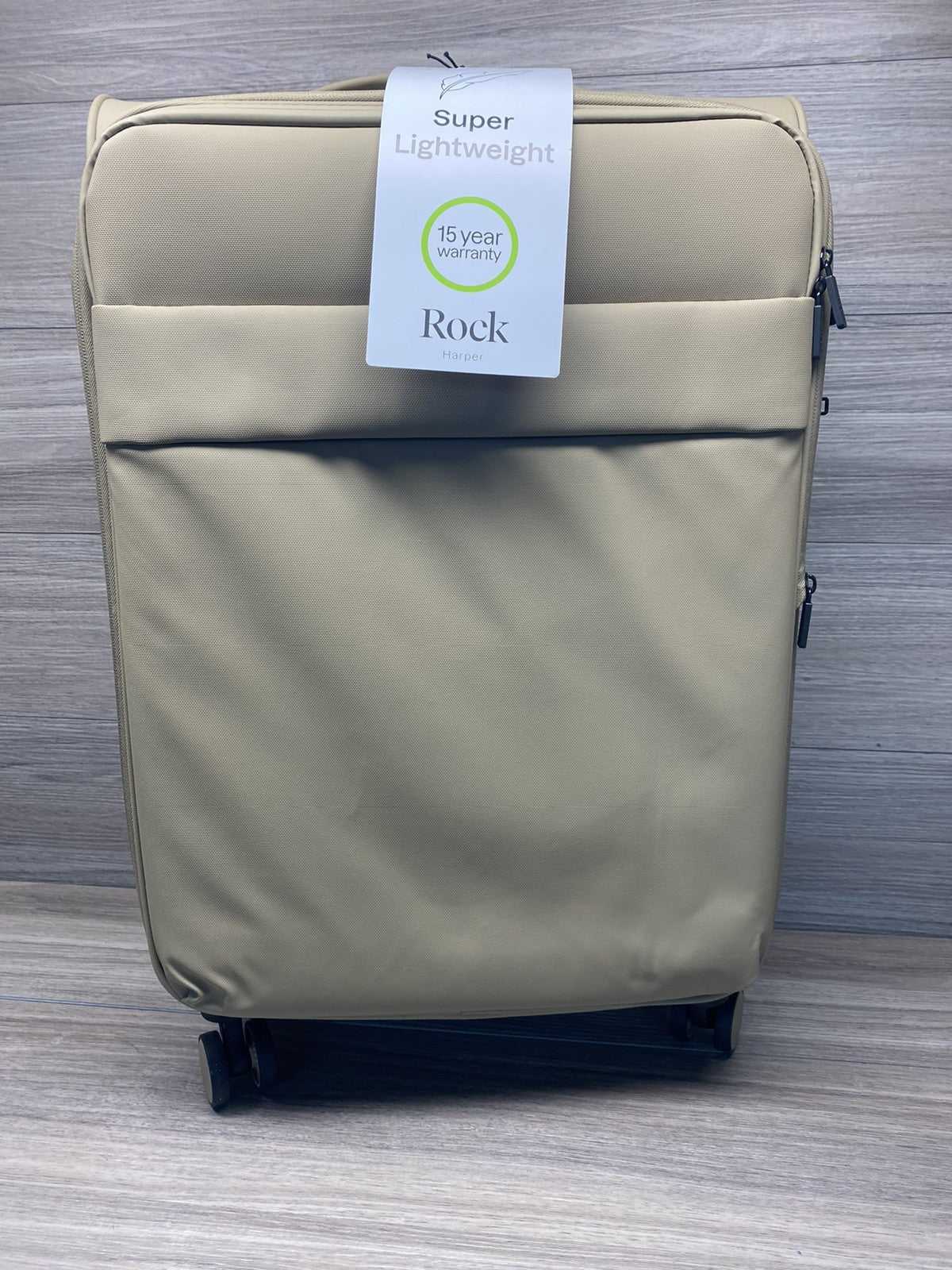 Rock Harper 3 Piece Softside Luggage Set In Beige