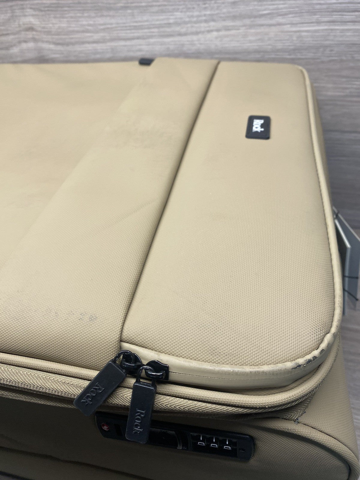 Rock Harper 3 Piece Softside Luggage Set In Beige