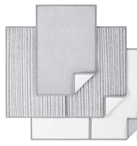 Dish Drying Mat Set, 3-pack Absorbent Microfiber Town & Country Living