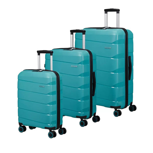American Tourister Air Move 3 Piece Luggage Set in Teal, Used