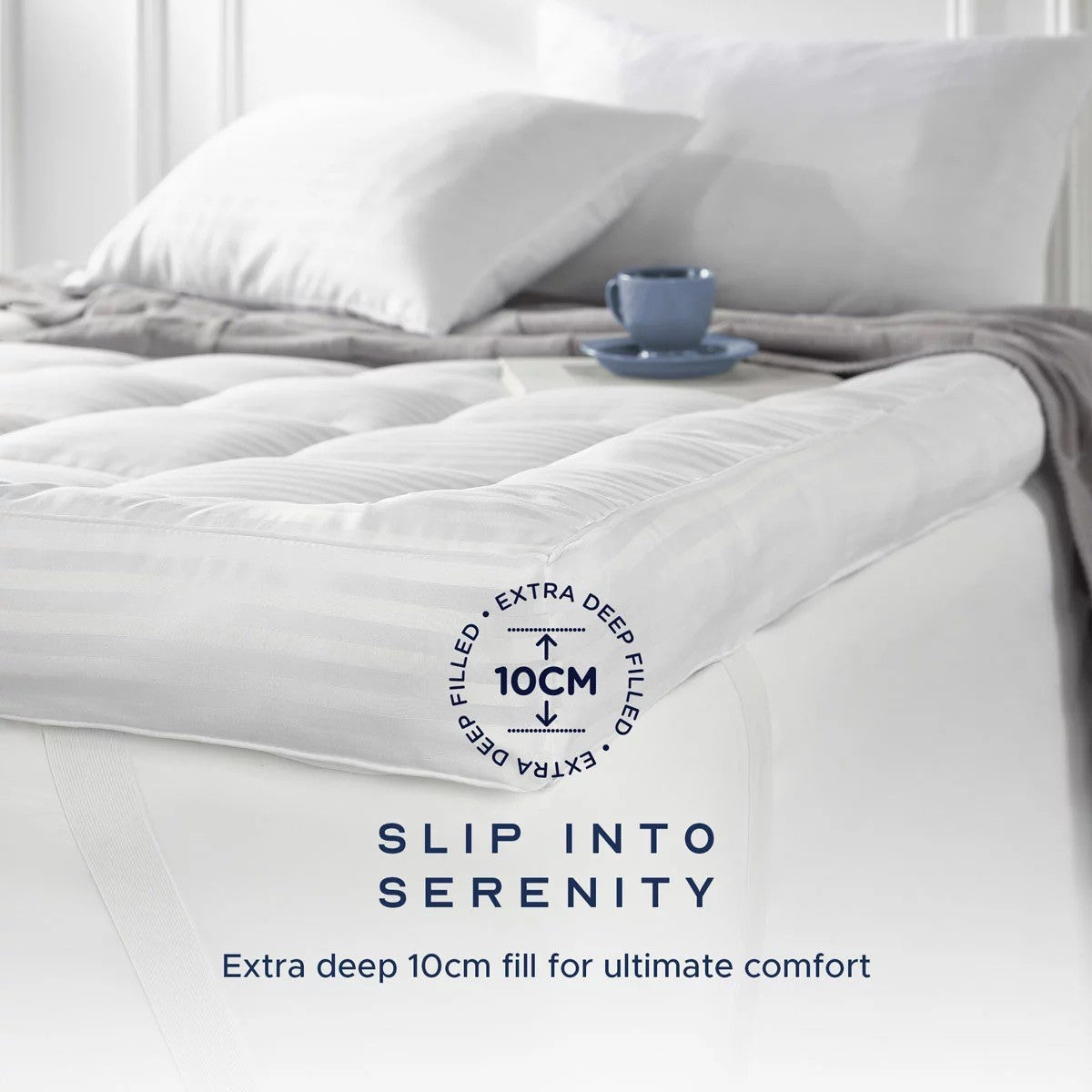 Snuggledown Hotel Collection Luxurious Extra Deep Mattress Topper, Double