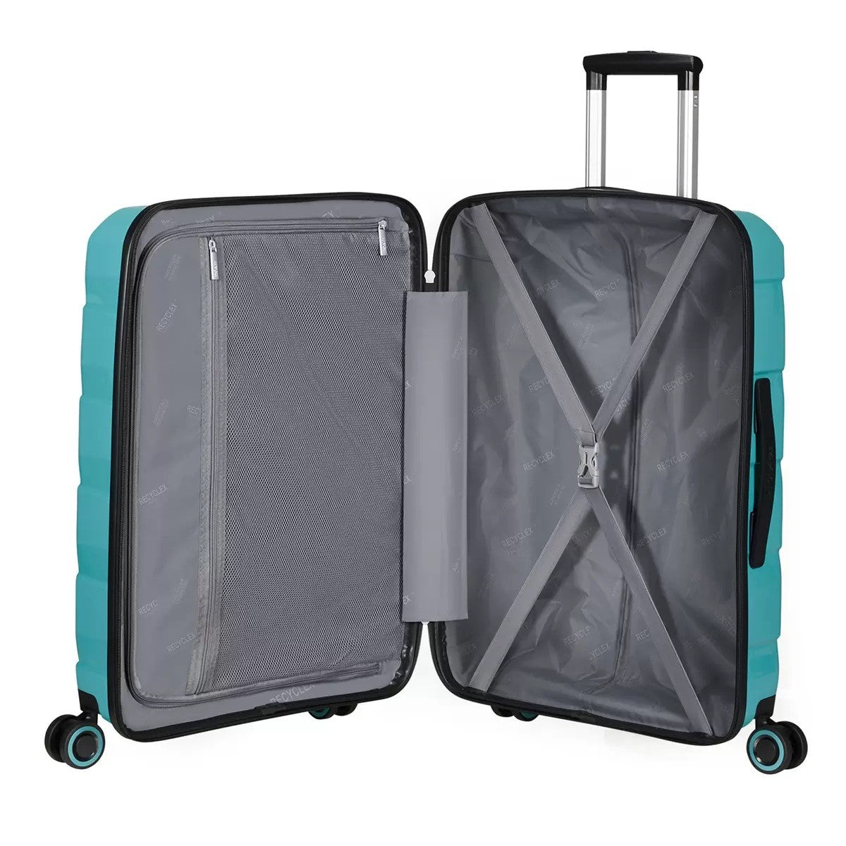 American Tourister Air Move 3 Piece Luggage Set in Teal, Ex-Display