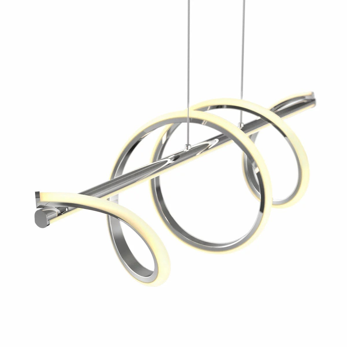 Artika Coda modern LED pendant light chrome