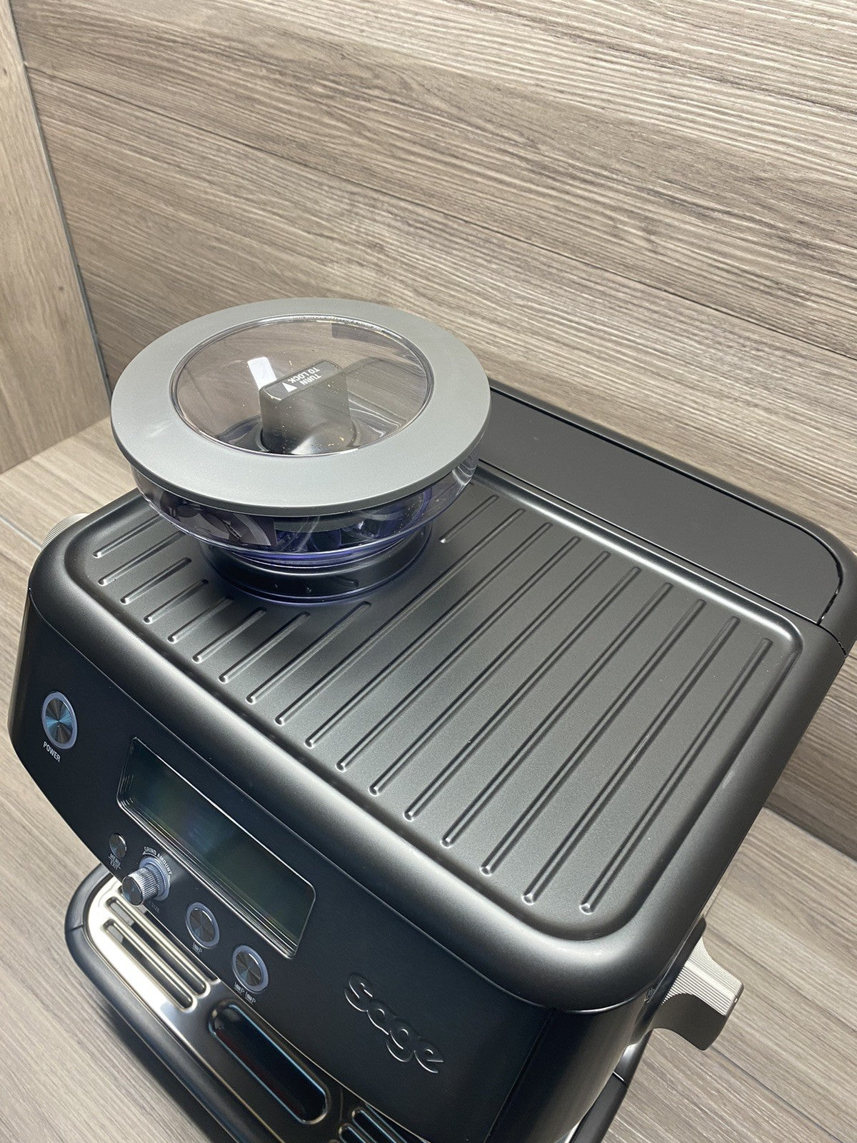 Sage Barista Pro Bean to Cup Coffee Machine in Black Stainless Steel, SES878BST