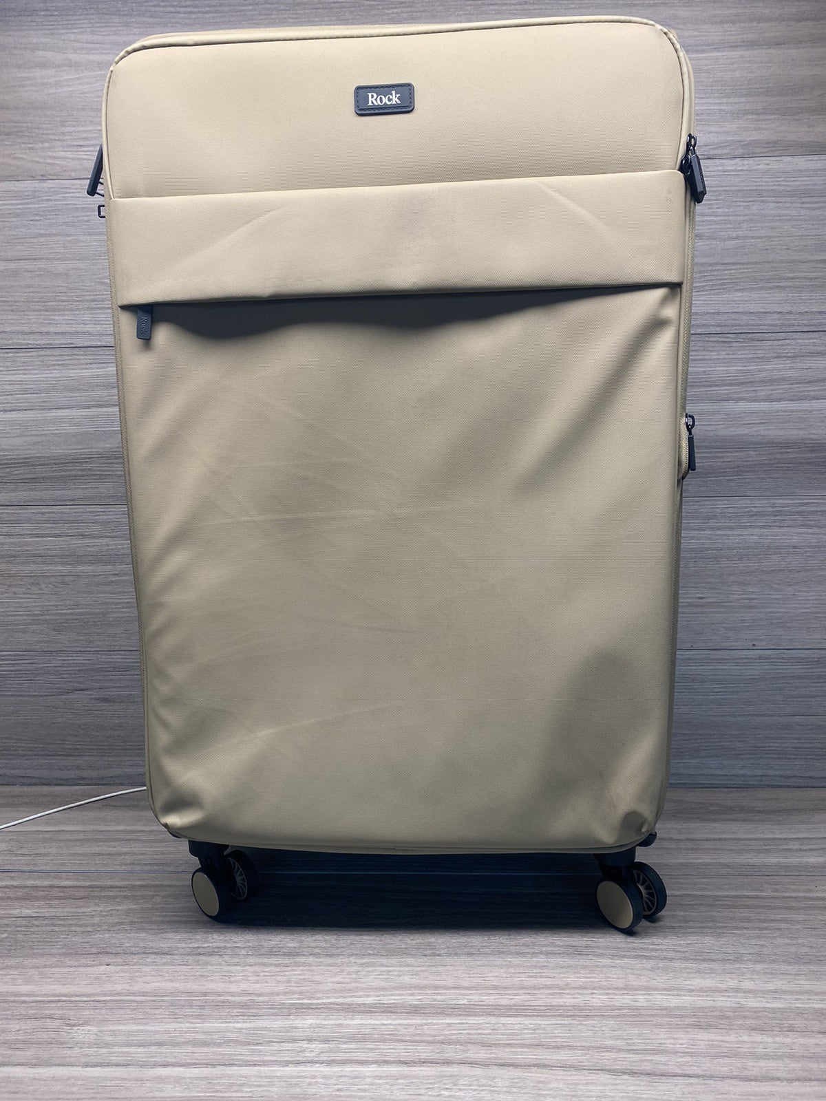 Rock Harper 3 Piece Softside Luggage Set In Beige