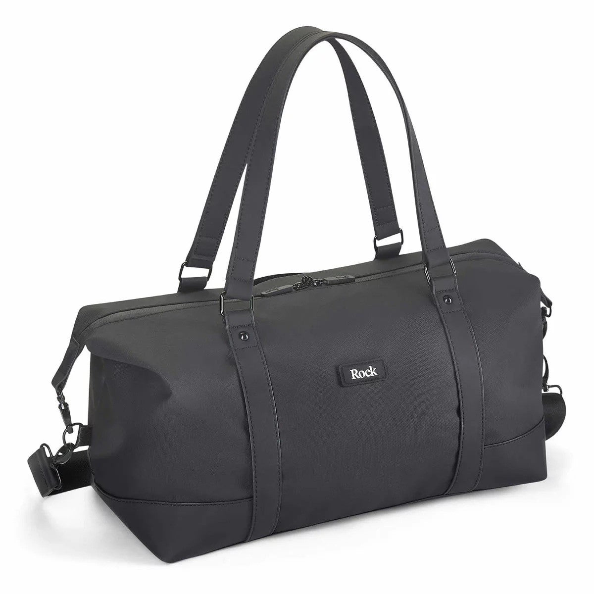 Rock Harper 2 Piece Softside Cabin and Holdall Luggage Set In Black