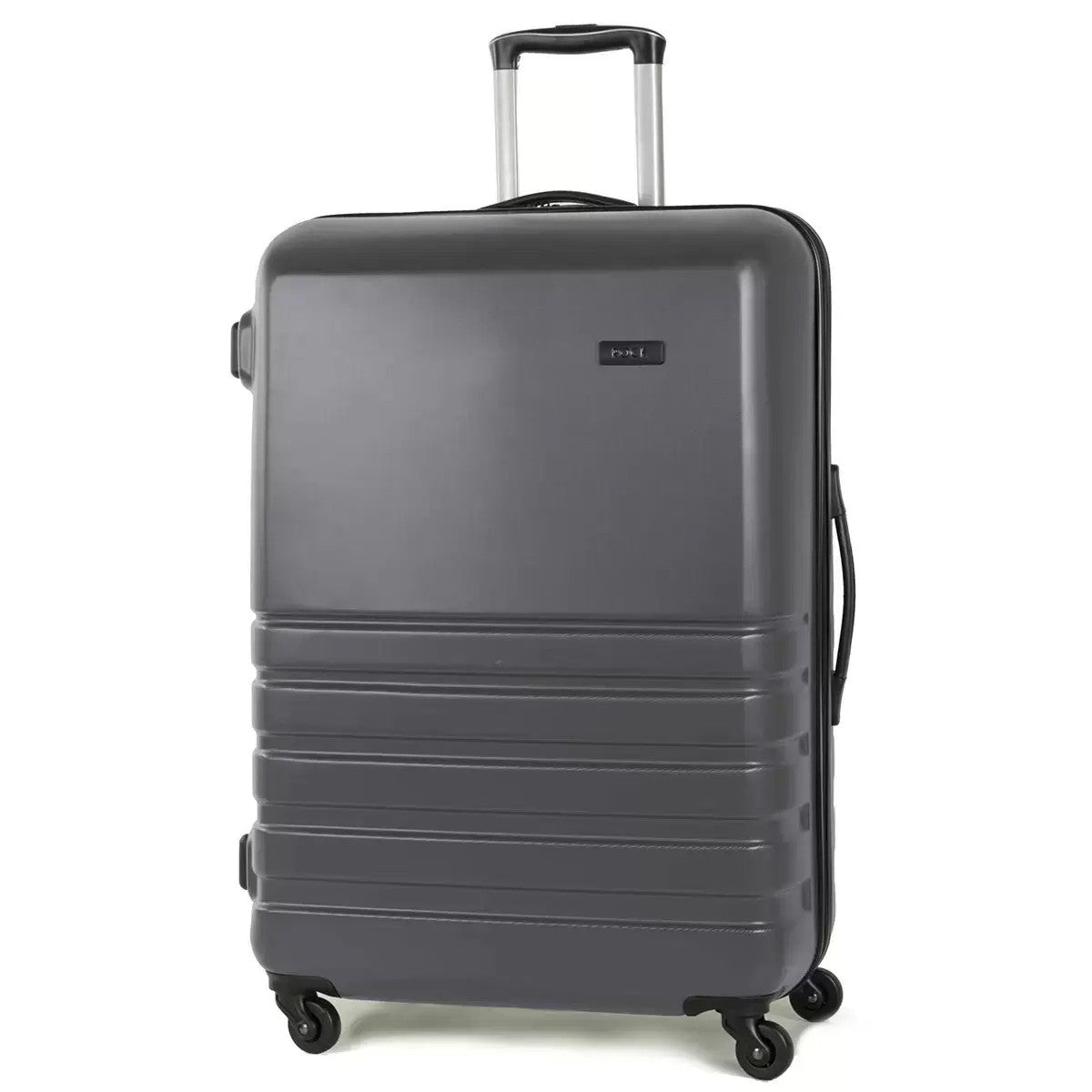 Rock Byron 3 Piece Hardside Luggage Set in Black