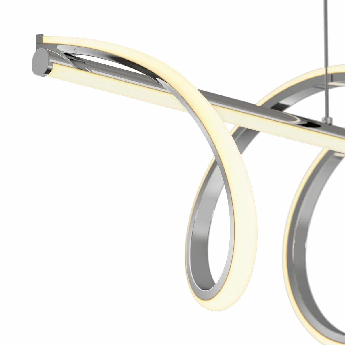 Artika Coda modern LED pendant light chrome