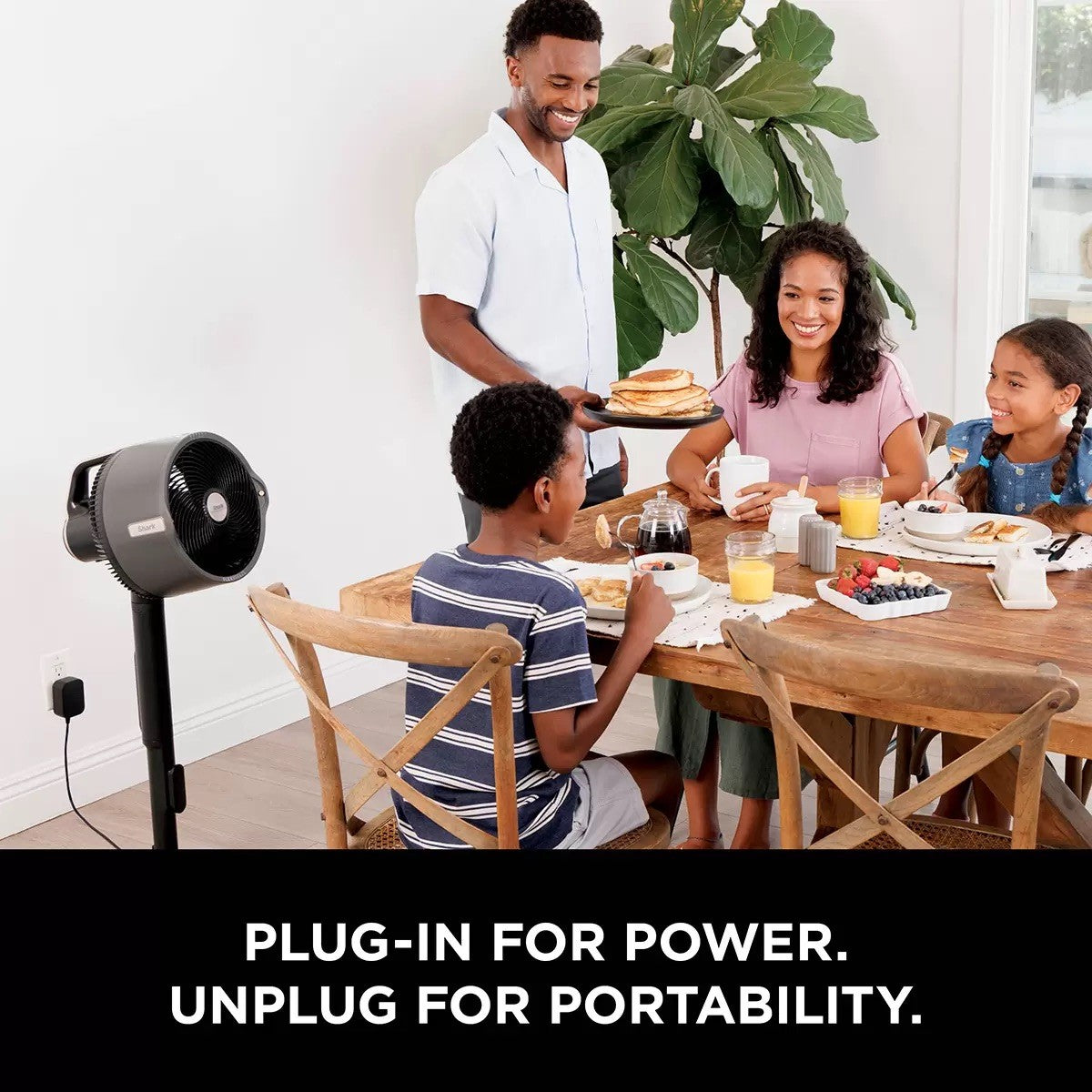 Shark FlexBreeze Pro Mist Indoor & Outdoor Fan & Misting System, FA300UK Grey