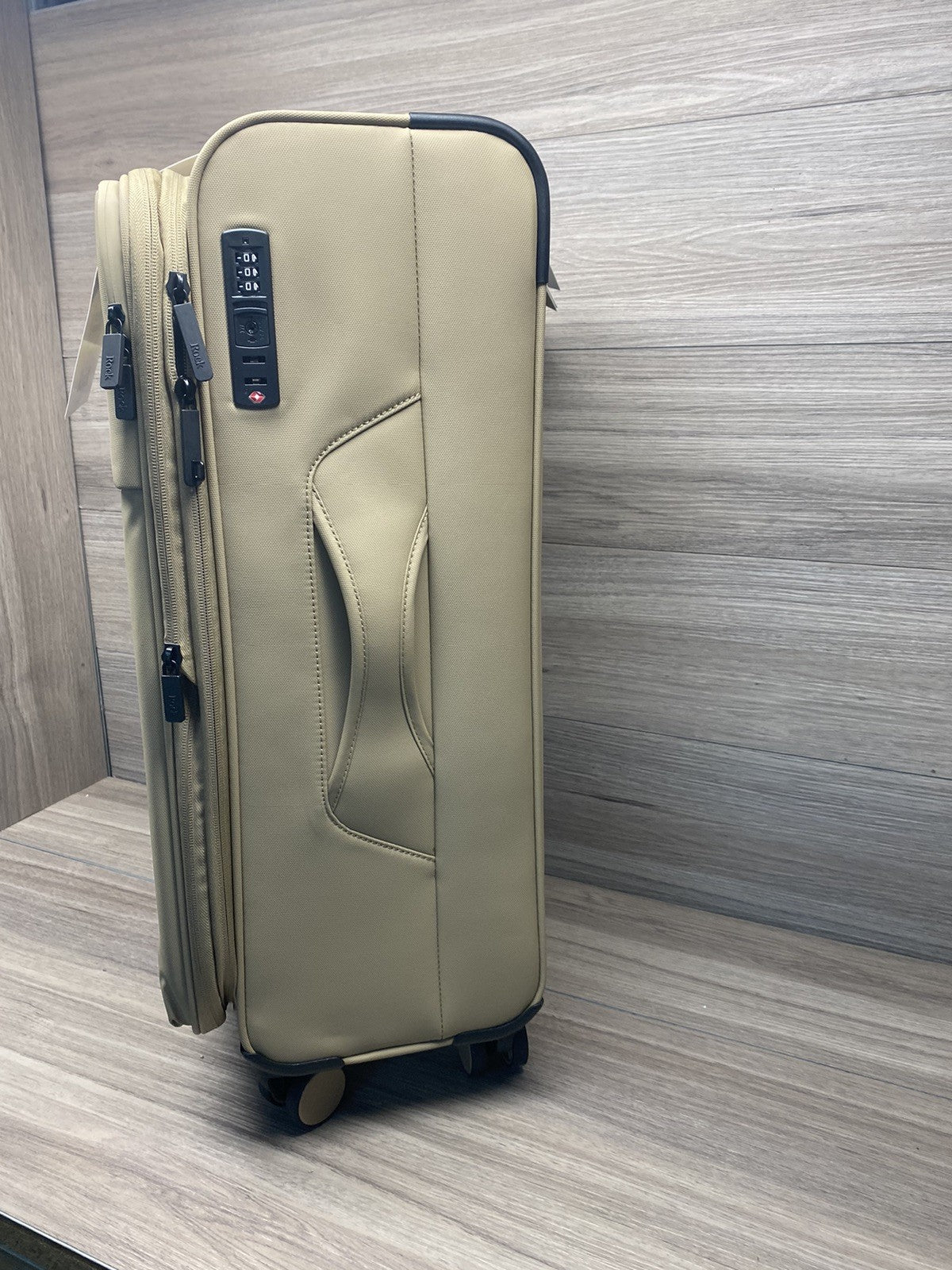 Rock Harper 3 Piece Softside Luggage Set In Beige