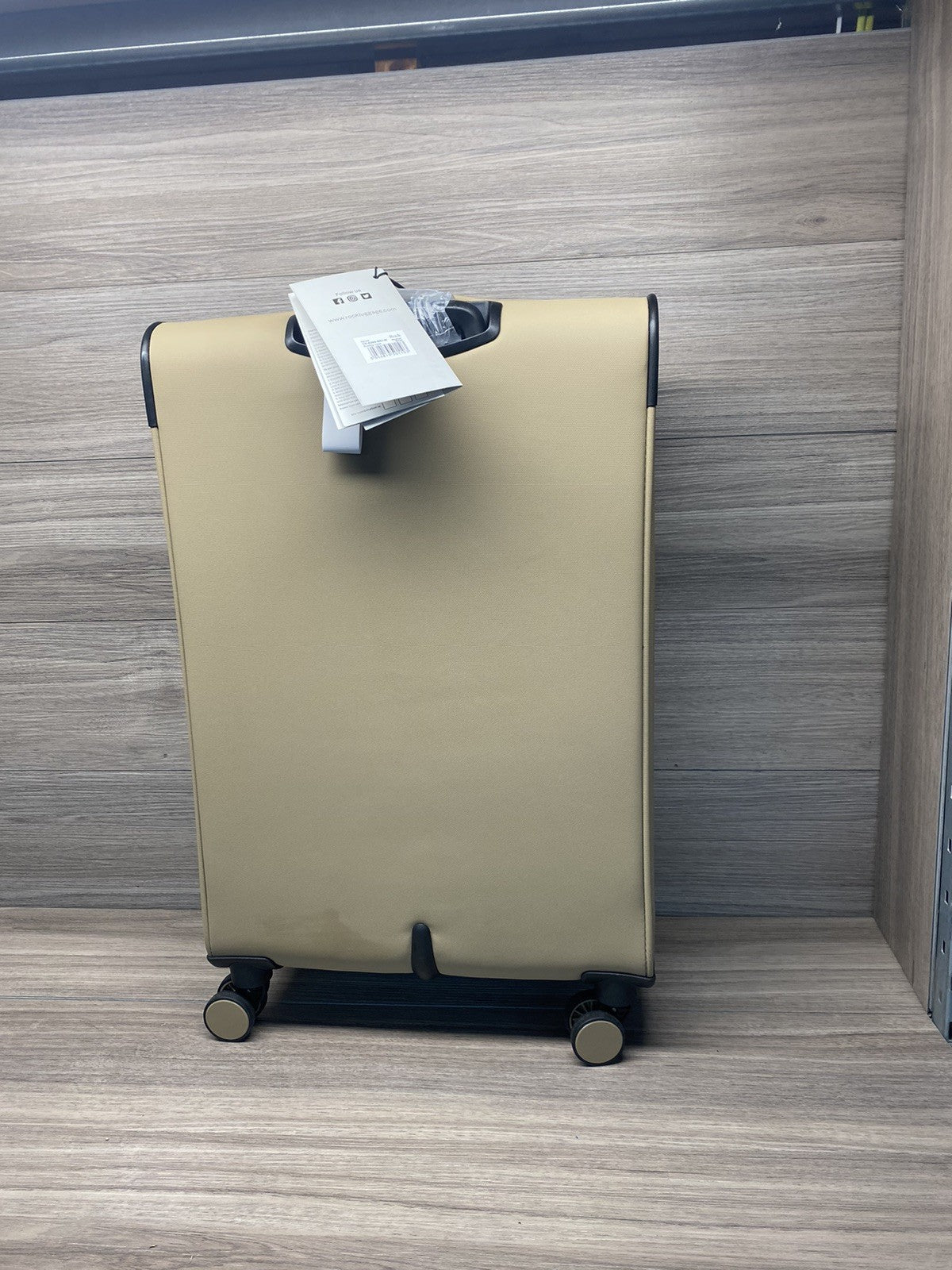 Rock Harper 3 Piece Softside Luggage Set In Beige