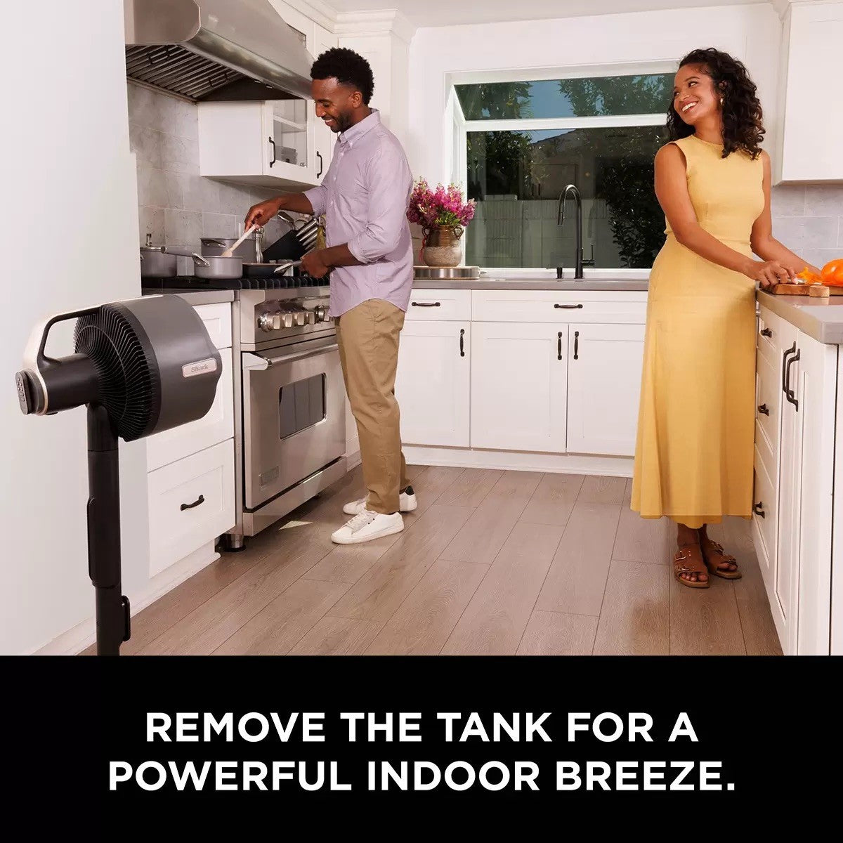 Shark FlexBreeze Pro Mist Indoor & Outdoor Fan & Misting System, FA300UK Grey