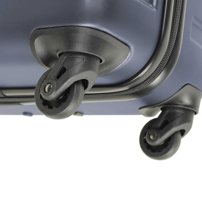 Rock Pacific Hardside 3 Piece Luggage Set ABS TSA Lock Navy Cabin Suitcases