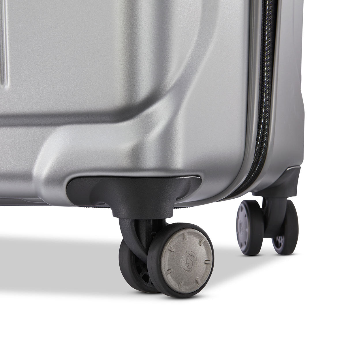 Samsonite Amplitude Large Hardside Polycarbonate Suitcase Silver 73cm Spinner