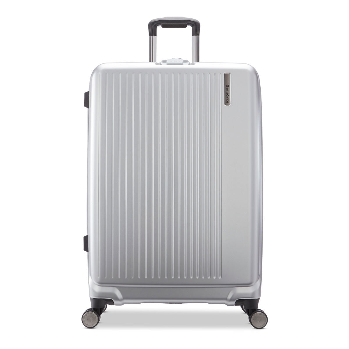 Samsonite Amplitude Large Hardside Polycarbonate Suitcase Silver 73cm Spinner