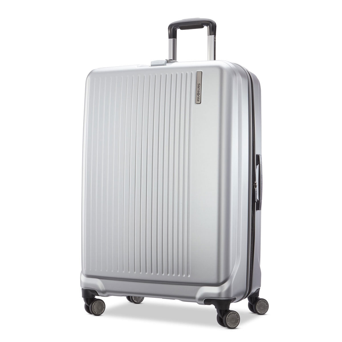 Samsonite Amplitude Large Hardside Polycarbonate Suitcase Silver 73cm Spinner