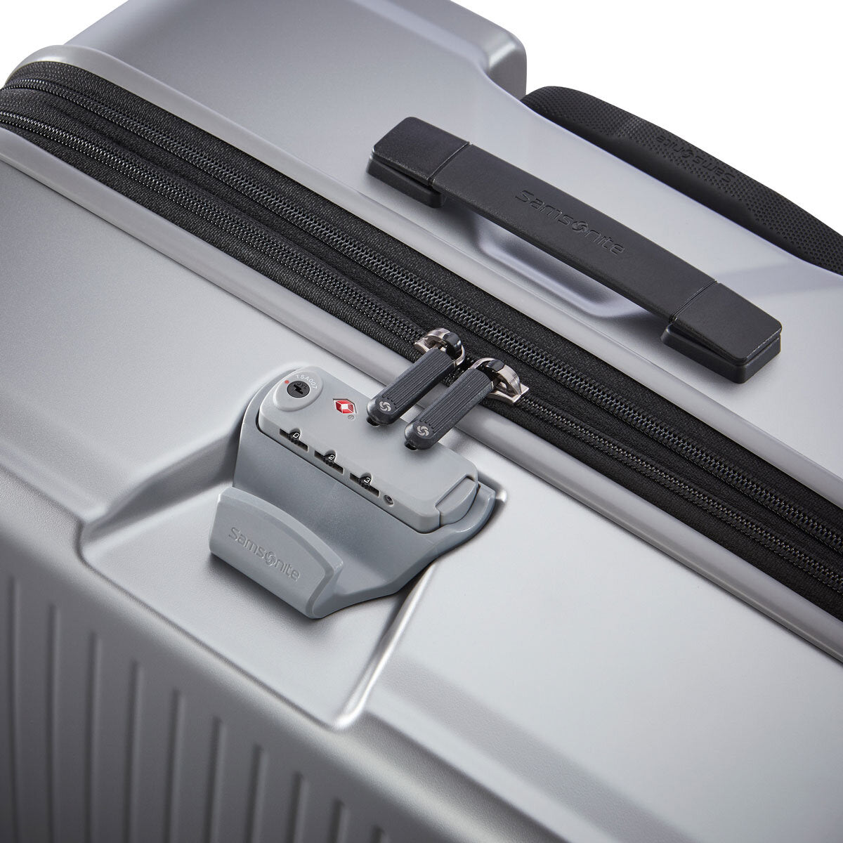 Samsonite Amplitude Large Hardside Polycarbonate Suitcase Silver 73cm Spinner