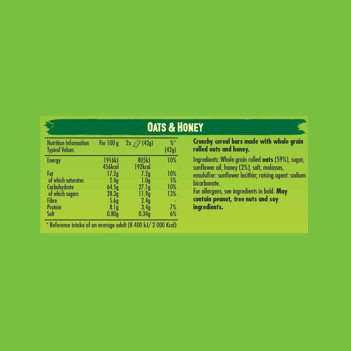 Nature Valley Crunchy Oats Honey Granola Bars 40x42g Wholegrain Vegetarian
