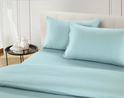Welhome 500 Thread Count Lyocell Cotton Blend Duvet Set 3 Colours Double King