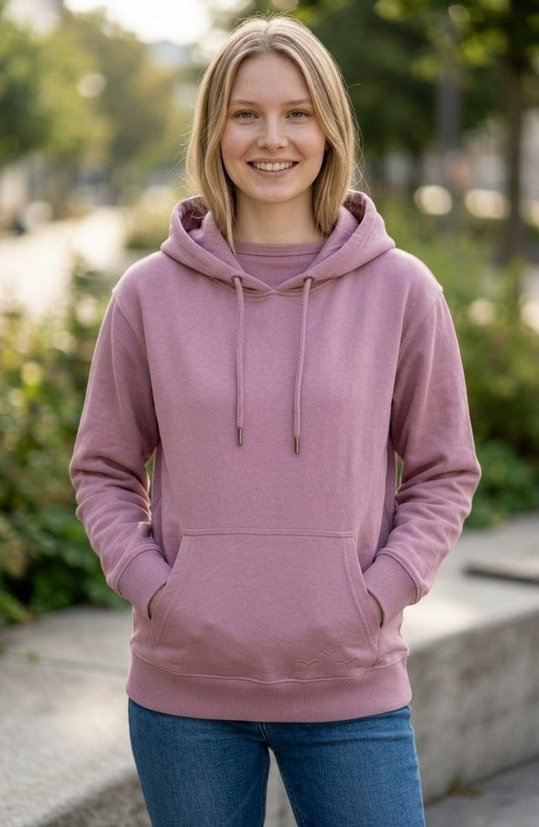 LazyPants Women’s Hoodie Cotton Blend Pullover Pink Navy Camel Sizes S-XL