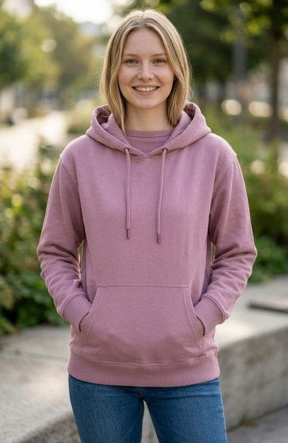 LazyPants Women’s Hoodie Cotton Blend Pullover Pink Navy Camel Sizes S-XL