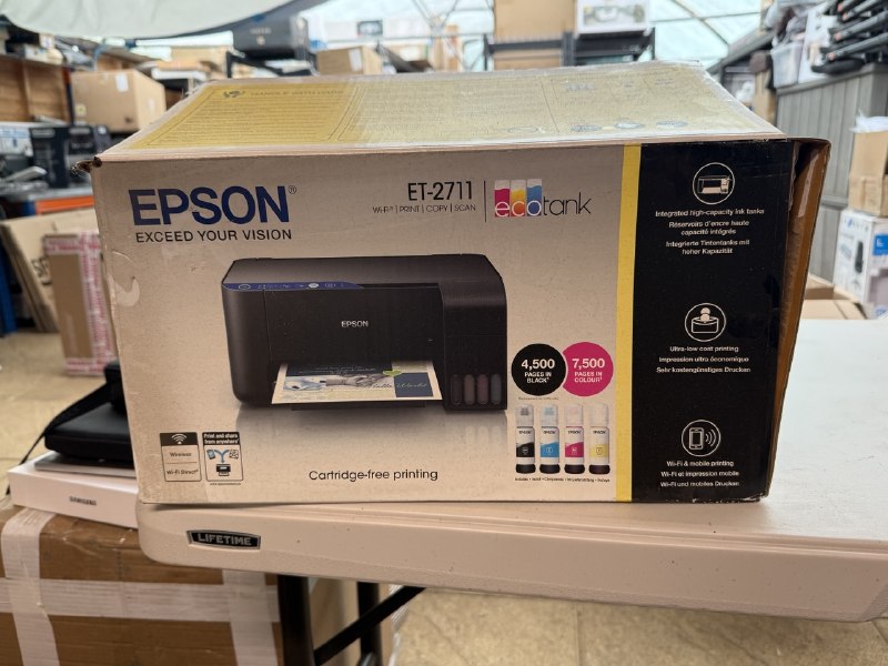 Epson EcoTank ET-2711 A4 Colour Multifunction Inkjet Printer WiFi Scanner