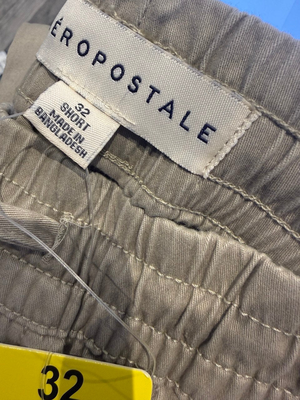 Aeropostale Men's Sand Cargo Jogger Pants Trousers Streetwear 32 Short leg
