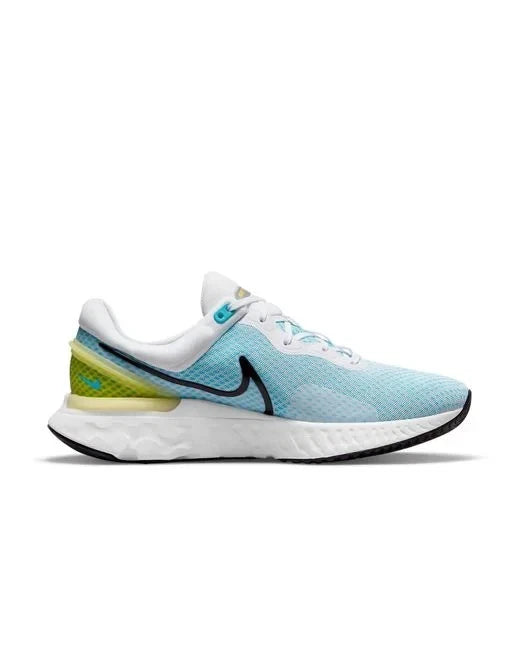 Nike React Miler 3 Men's Running Shoes Road Trainers Blue UK Size 8 Lightweight