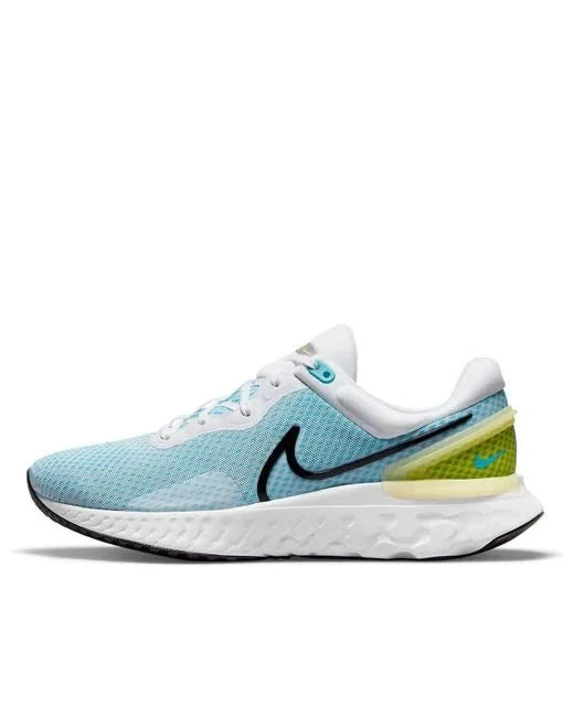 Nike React Miler 3 Men's Running Shoes Road Trainers Blue UK Size 8 Lightweight