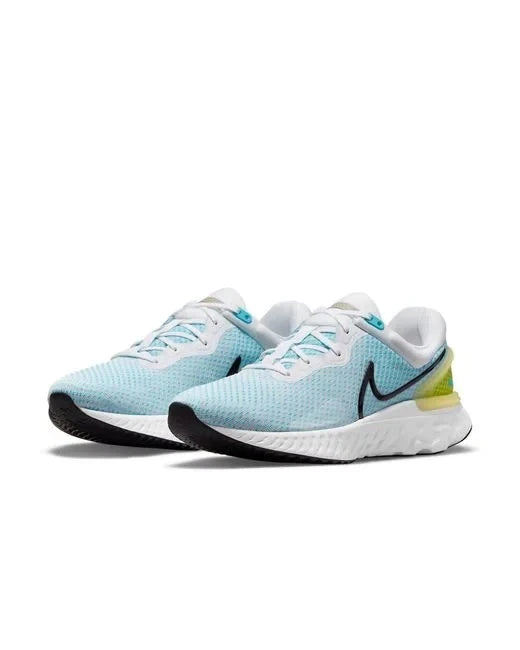 Nike React Miler 3 Men's Running Shoes Road Trainers Blue UK Size 8 Lightweight