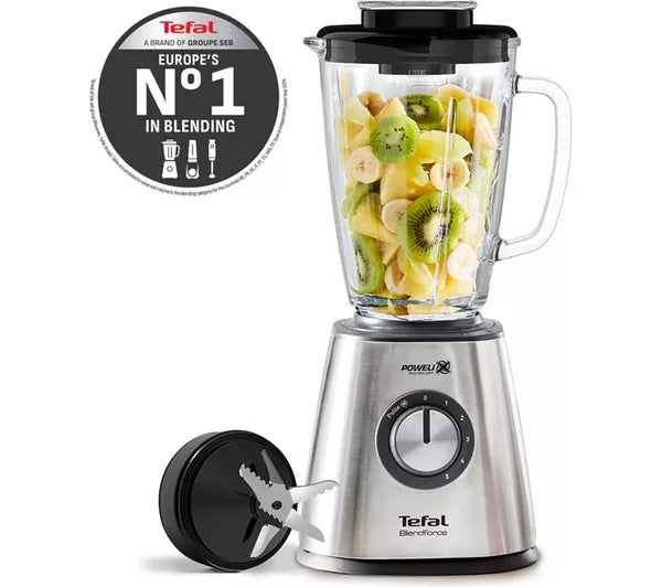TEFAL BlendForce BL439DG0 Glass Blender - Stainless Steel