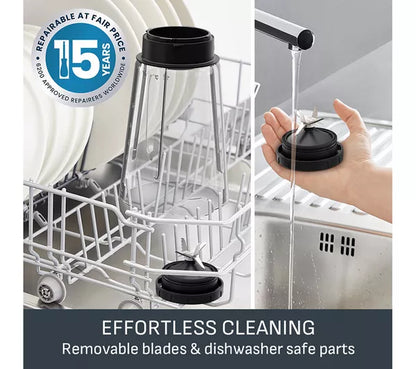 TEFAL BlendForce BL439DG0 Glass Blender - Stainless Steel