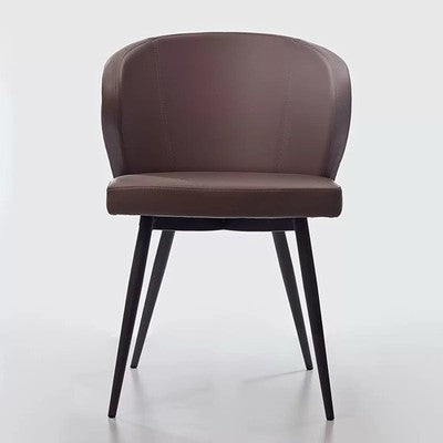 Peressini Doris Brown Faux Leather Dining Chair