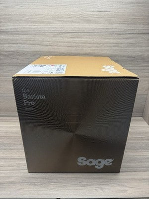 Sage Barista Pro Bean to Cup Coffee Machine Black Stainless Steel SES878BST NEW