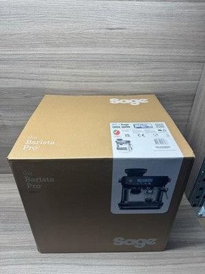 Sage Barista Pro Bean to Cup Coffee Machine Black Stainless Steel SES878BST NEW