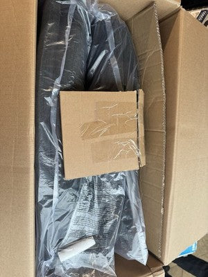 Elle Decor Gracie Criss-Cross Wide Office Chair, Black Ex Display