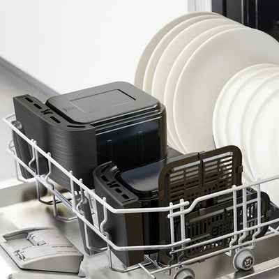 Tefal Easy Fry Essential Dual Air Fryer 8.3L EY901HG in Black