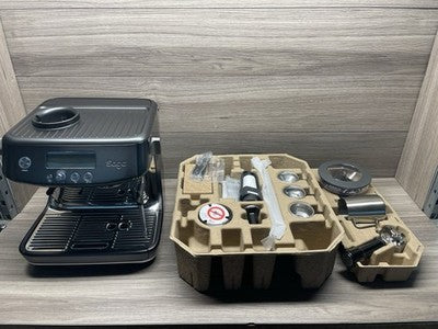 Sage Barista Pro Bean to Cup Coffee Machine in Black Stainless Steel, SES878BST