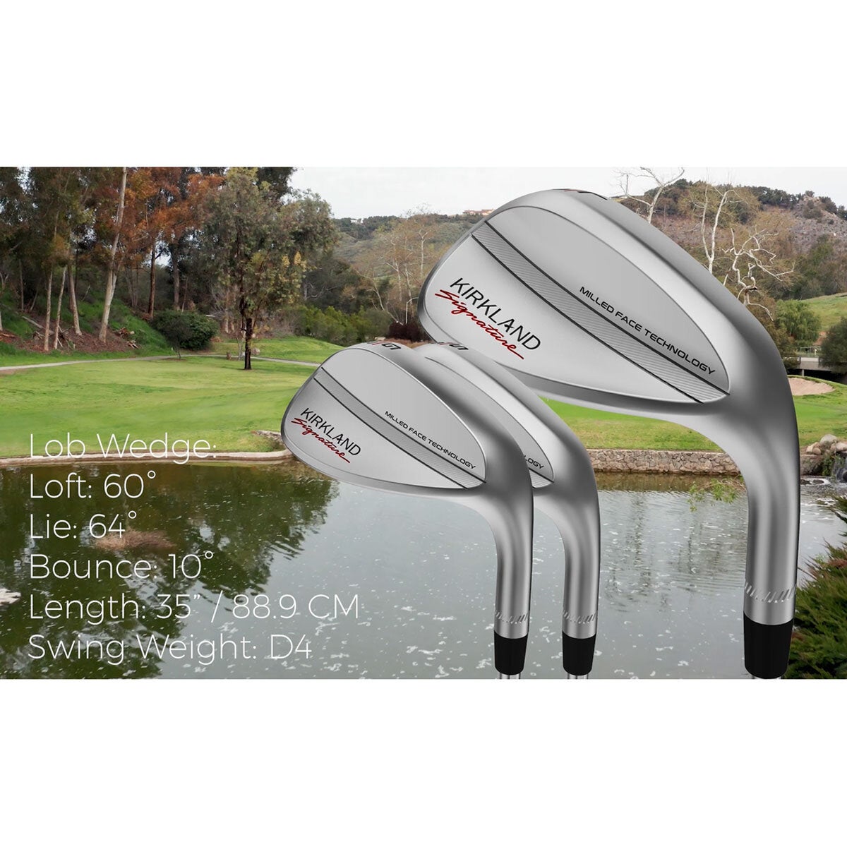 Kirkland Signature 3 Piece Golf Wedge Set Right Handed Milled Face Steel