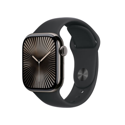 Apple Watch Series 10 GPS Cellular 42mm Slate Titanium Black Sport Band