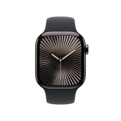 Apple Watch Series 10 GPS Cellular 42mm Slate Titanium Black Sport Band