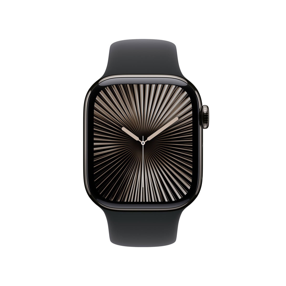 Apple Watch Series 10 GPS Cellular 42mm Slate Titanium Black Sport Band S/M