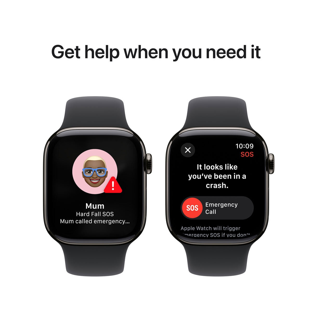 Apple Watch Series 10 GPS Cellular 42mm Slate Titanium Black Sport Band