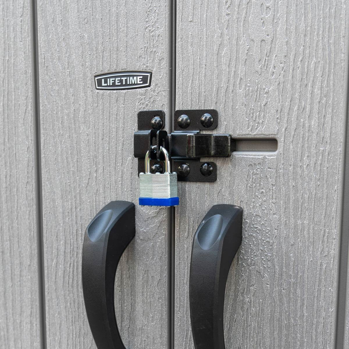 Lifetime Vertical Storage Shed 60457 1510L HDPE Grey Shelves Hooks Garden